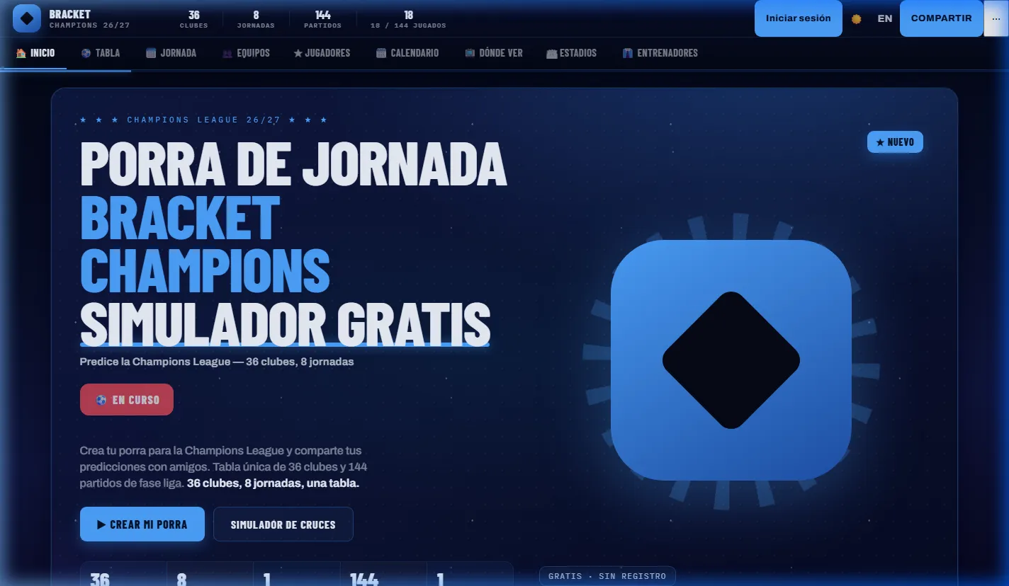 Captura de Bracket Champions 26/27